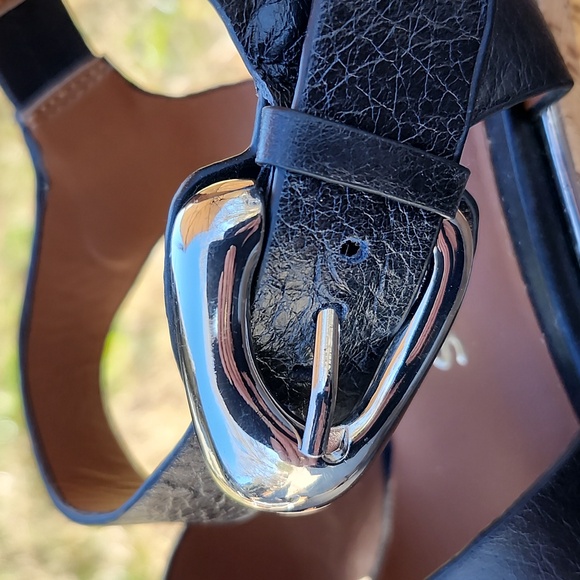 NWOT AEROSOLES LEATHER ZEPHYR PLATFORM SANDAL - Picture 8 of 11